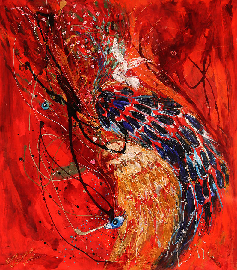 The Angel Wings #6. Duality of truth II Painting by Elena Kotliarker