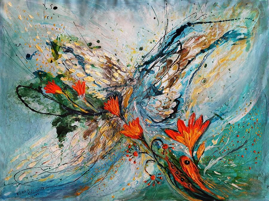 The Angel Wings series #1 Painting by Elena Kotliarker