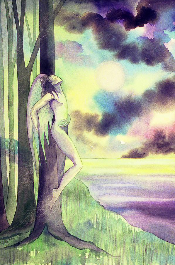 The Angels Bliss Painting by Jennifer Baird The Angels Bliss Painting by Jennifer Baird