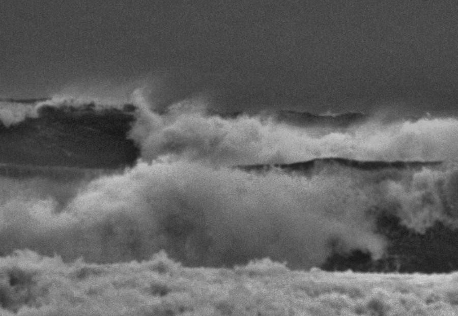 Black And White Photograph - The angry sea by Jeff Swan