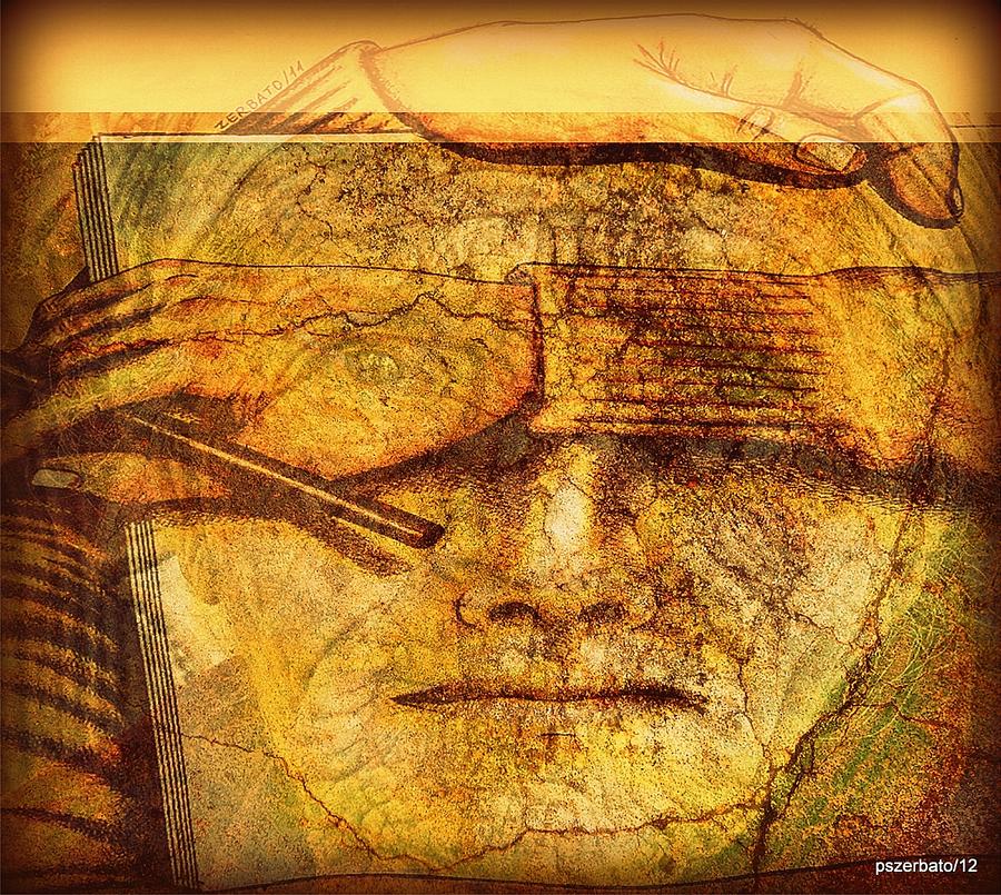 Philosophy Digital Art - The Anguish Of The Return Lives In Your Eyes by Paulo Zerbato