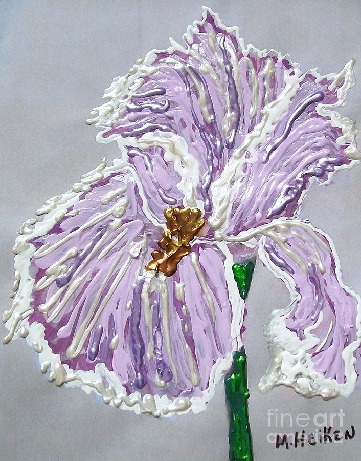 The Anne- Elizebeth Iris Painting by Marsha Heiken