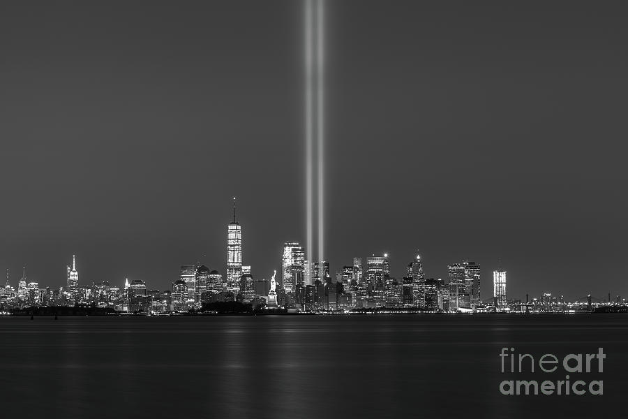 New York City Photograph - The Anniversary BW by Michael Ver Sprill