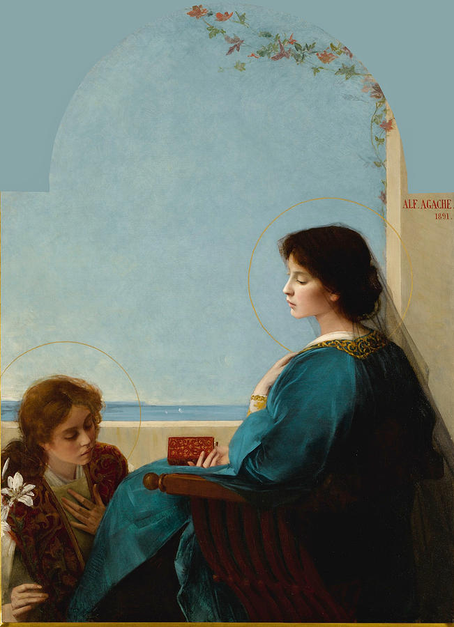 The Annunciation Painting by Alfred Agache