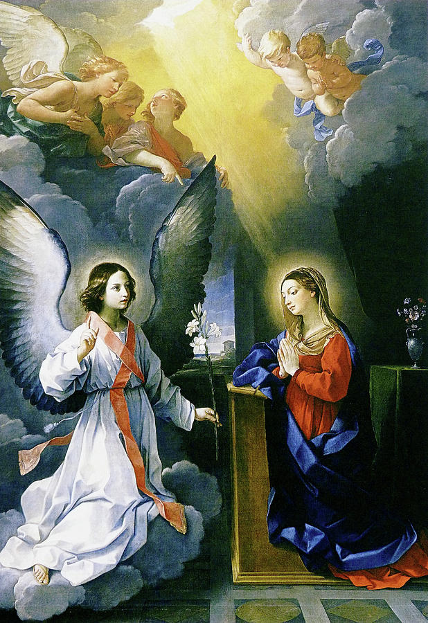 The Annunciation Painting by Guido Reni - Fine Art America