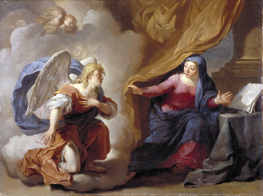The Annunciation Painting by Karel Dujardin