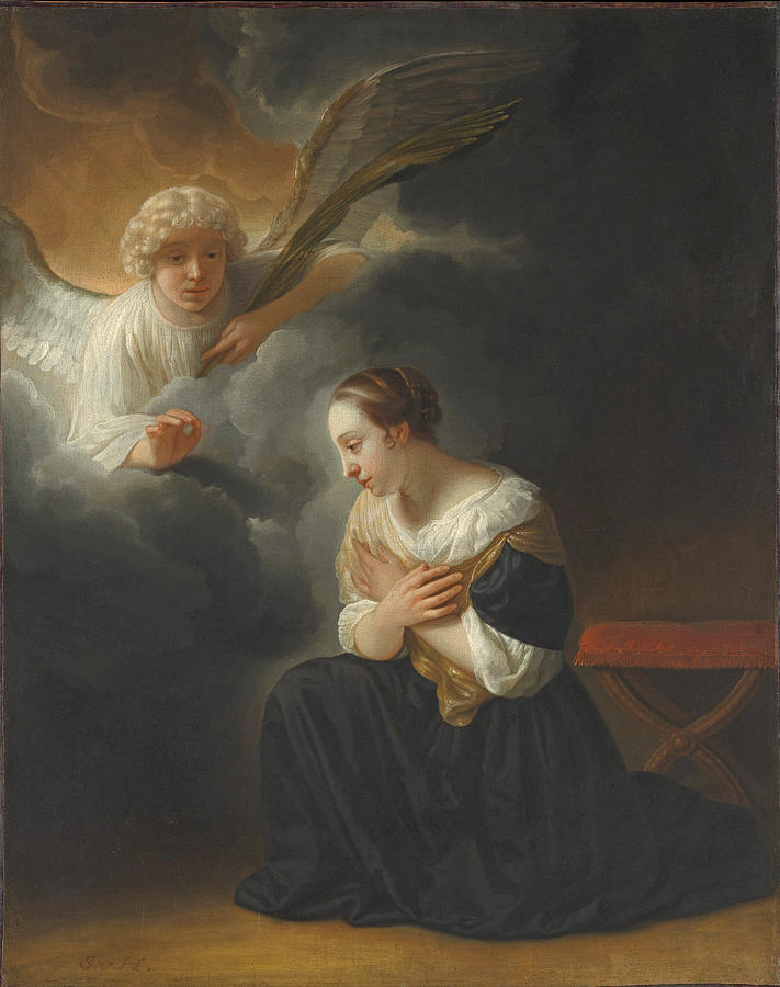 The Annunciation of the Death of the Virgin Painting by Samuel Dirksz van Hoogstraten