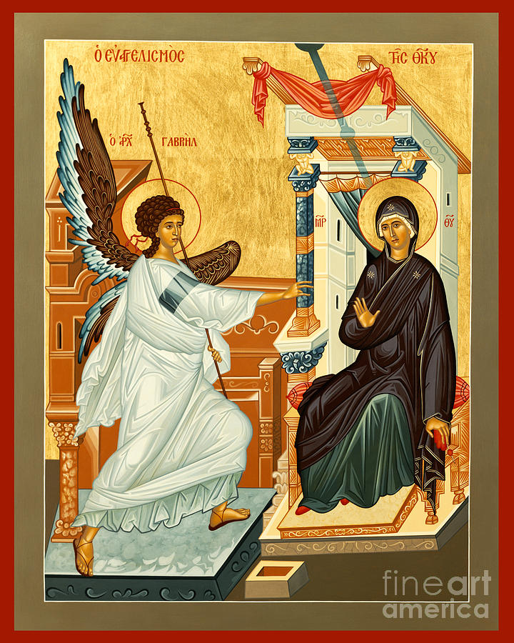 Annunciation - RLANU Painting by Br Robert Lentz OFM