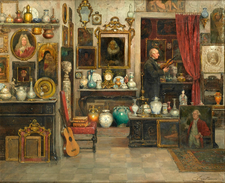 The Antique Dealer Painting by Cesare Vianello - Fine Art America