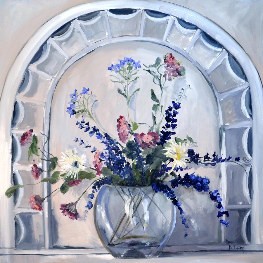 The Antique Window Painting by Donna Tuten