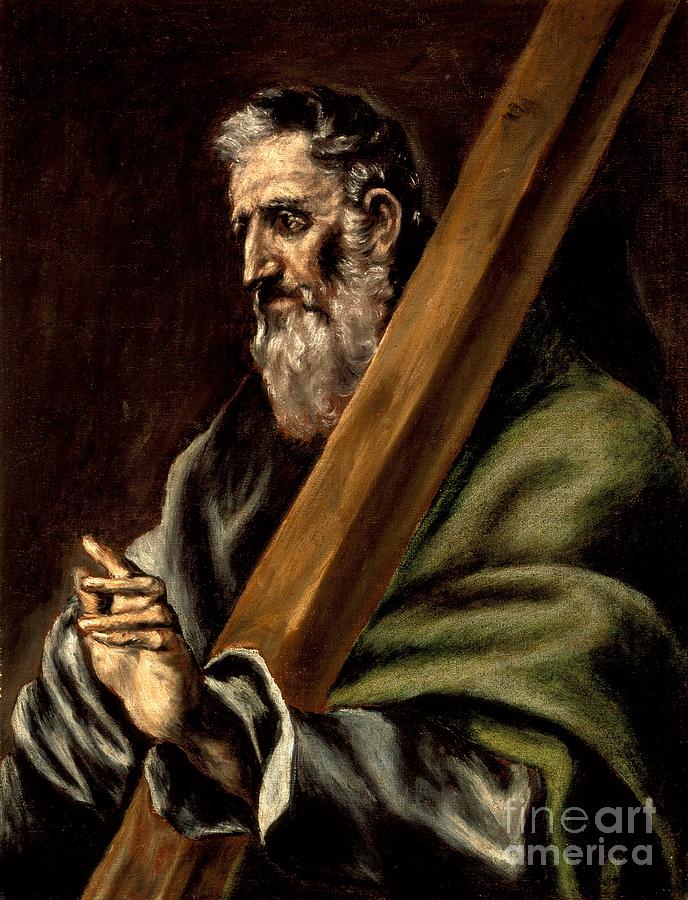 The Apostle St. Andrew Painting by Celestial Images