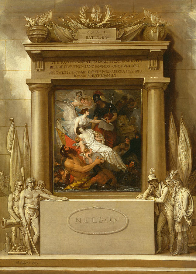 Benjamin West Painting - The Apotheosis of Nelson by Benjamin West