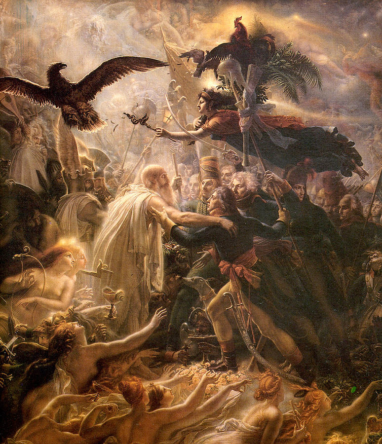 The Apotheosis of the French Heroes by Girodet Trioson Photograph by Girodet Trioson