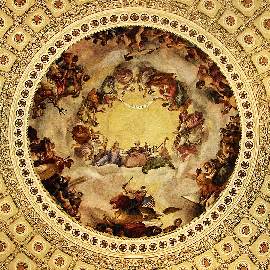 Capitol Photograph - The Apotheosis of Washington by Greg and Chrystal Mimbs