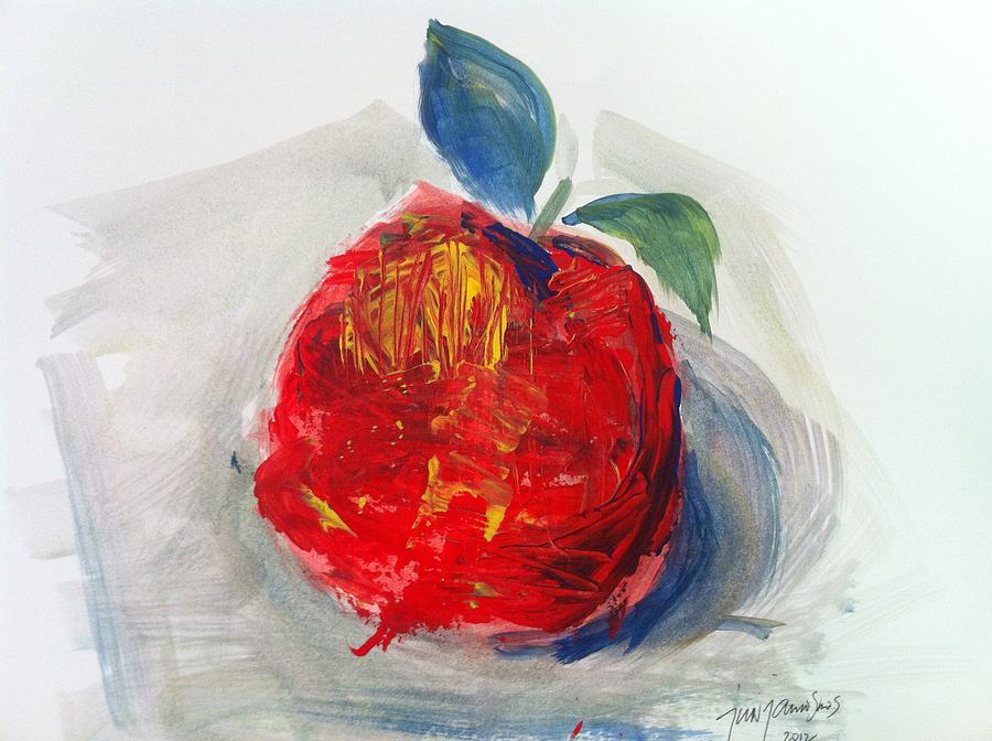 Apple Painting - The Apple by Jun Jamosmos