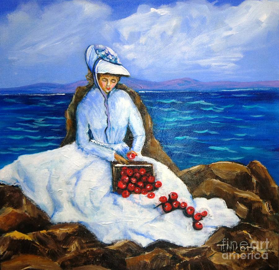 The Apple Woman - Sold Painting by Therese Alcorn