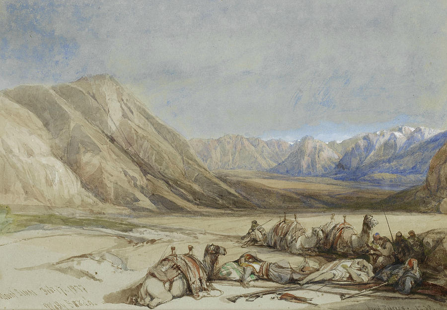 The Approach to Mount Sinai Painting by David Roberts