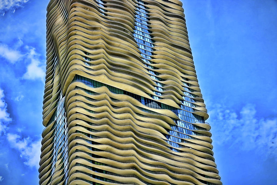 The Aqua Building # 7 - Chicago Photograph by Allen Beatty