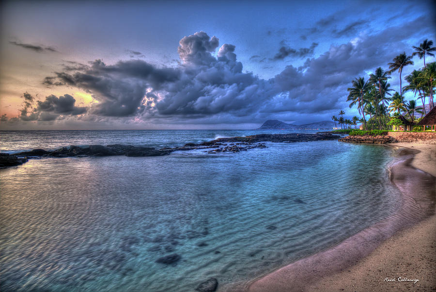 Oahu HI The Aqua Pool Aulani Disney Resort and Spa Pacific Ocean Seascape Art Photograph by Reid Callaway