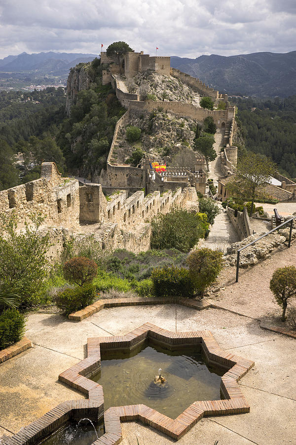 Fountain Photograph - The Arabic Fountain At the Xativa Castle by For Ninety One Days