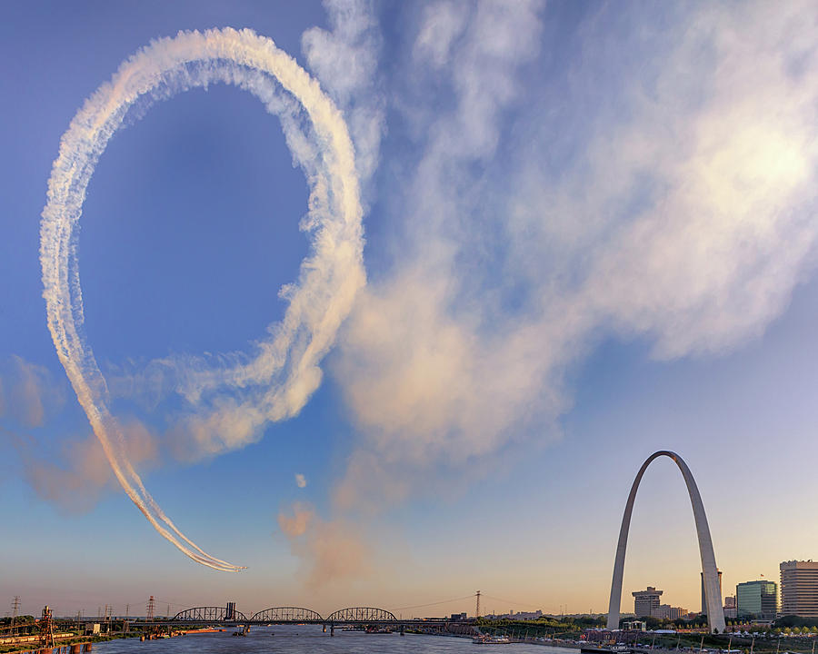 The Arch Airshow Photograph by Susan Rissi Tregoning