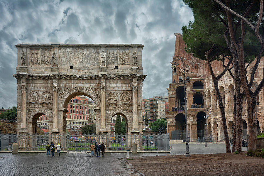 Architecture Photograph - The Arch of Constantine by Joachim G Pinkawa