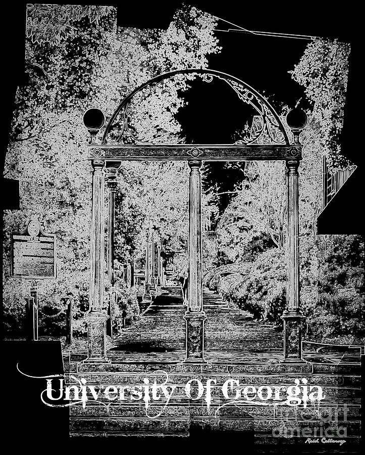 The Arch University Of Georgia B W Art Photograph by Reid Callaway