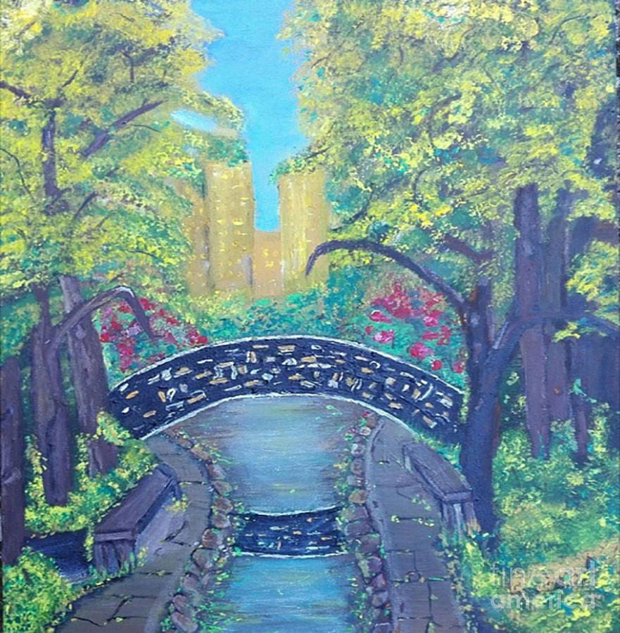 The Arched Crossing Painting by Denise Morgan
