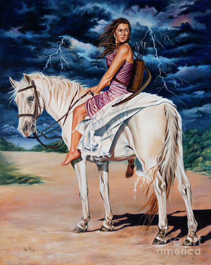 Warrior Bride Painting - The Archer by Ilse Kleyn