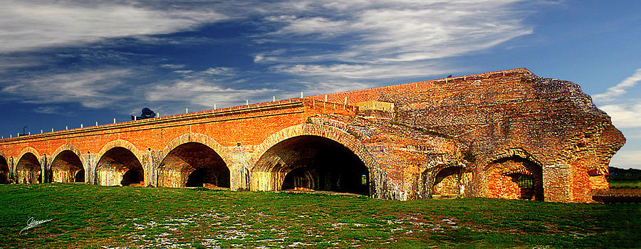 The Arches of Fort Pickens Photograph by Phil Jensen