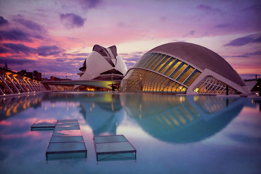 The Architecture of Modern Valencia Spain  Photograph by Carol Japp