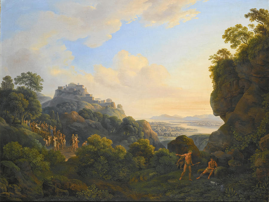 The Arrival of Dionysus in Attica Painting by Johann Nepomuk Schodlberger |  Fine Art America