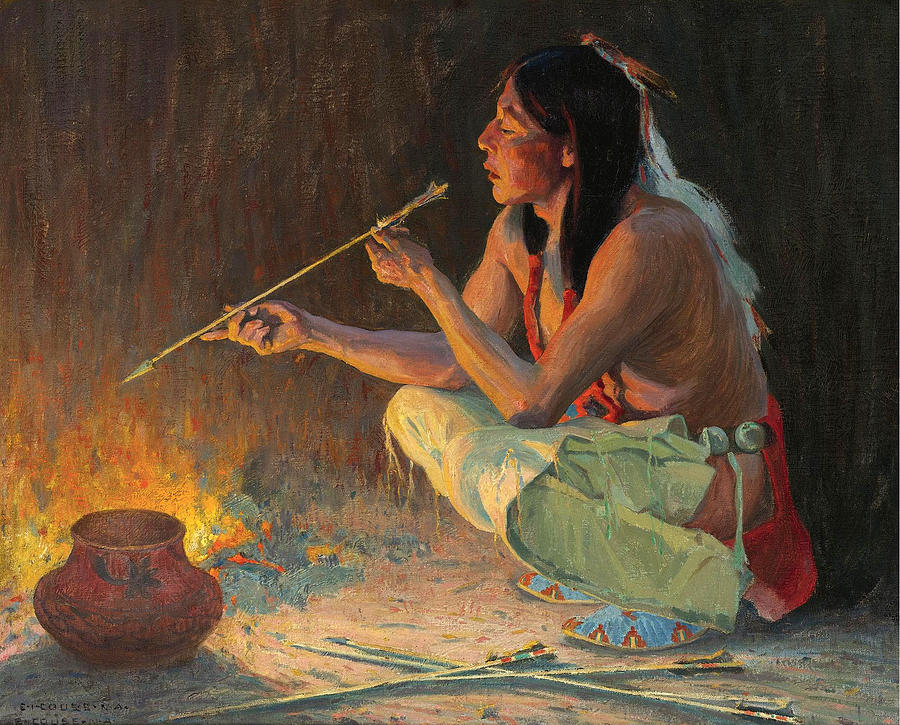 Eanger Irving Couse Painting - The Arrow Maker by Eanger Irving Couse