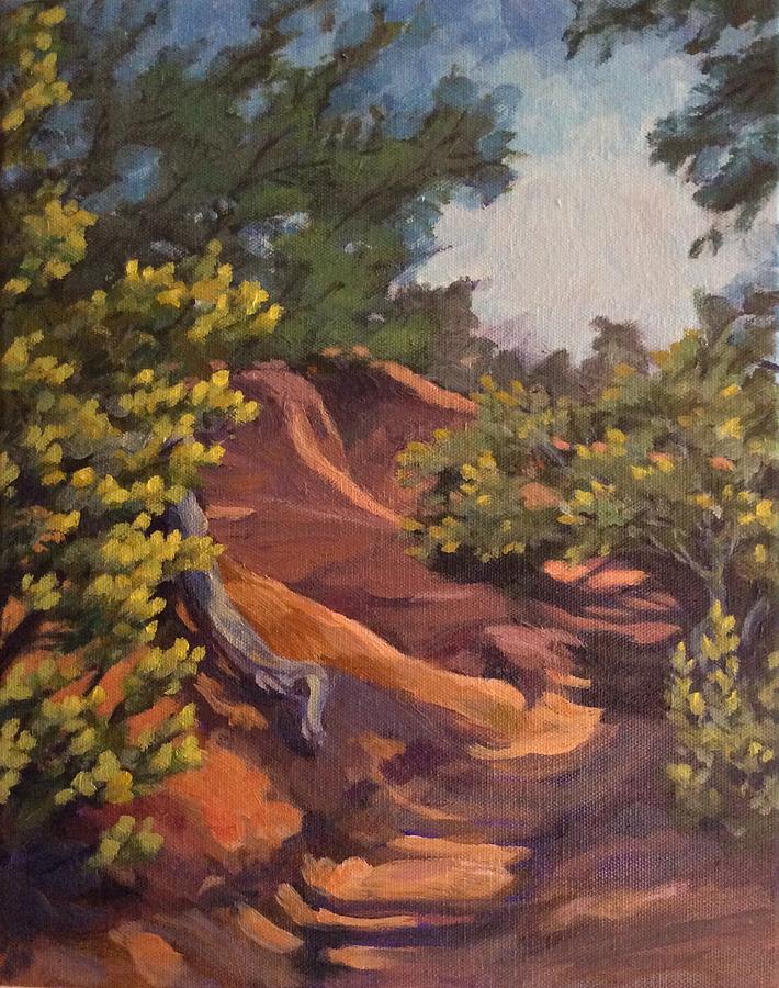The Arroyo Painting by Sharon Cromwell