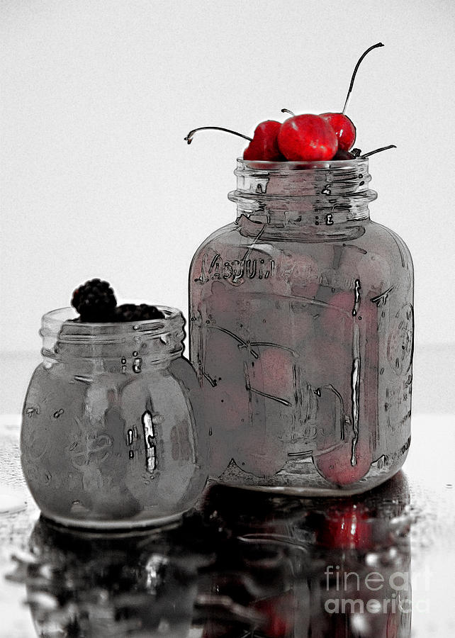The Art of Cherries and Berries Digital Art by Sherry Hallemeier
