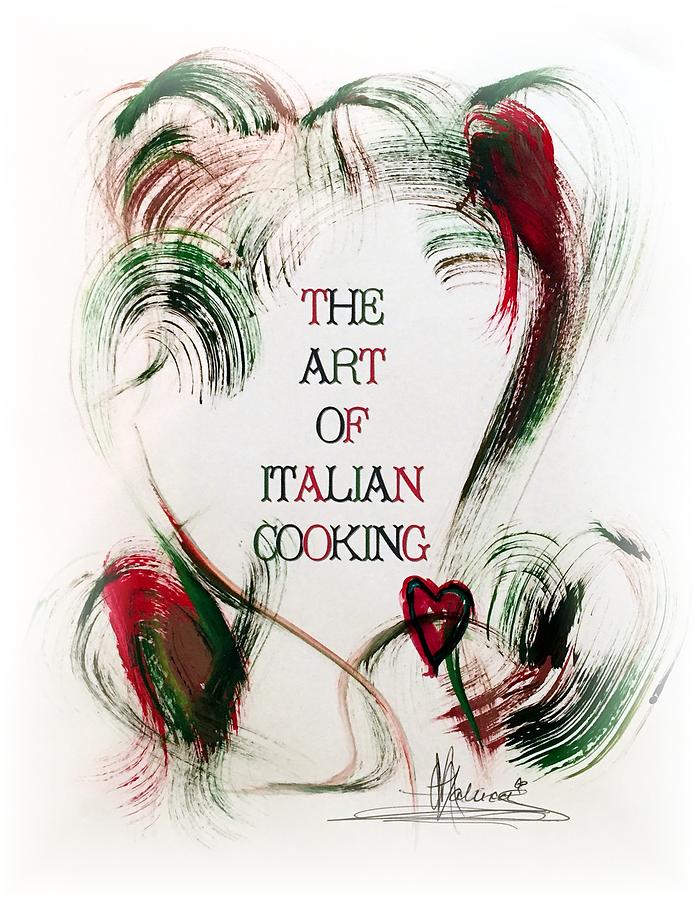 The Art Of Italian Cooking 2 Painting by Marian Lonzetta