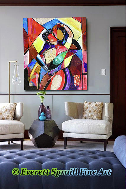 Romare Bearden Mixed Media - The Art of Love by Everett Spruill Romare Bearden Mixed Media - The Art of Love by Everett Spruill