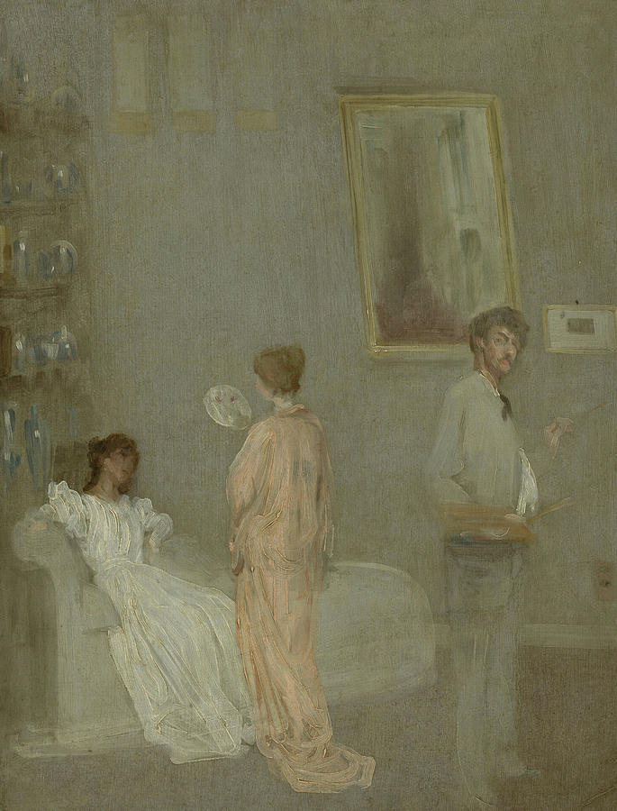 James Abbott Mcneill Whistler Painting - The Artist in His Studio by James McNeill Whistler