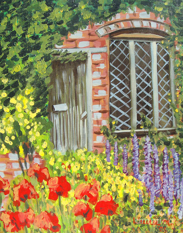 The Artists Cottage Painting by Laurie Morgan