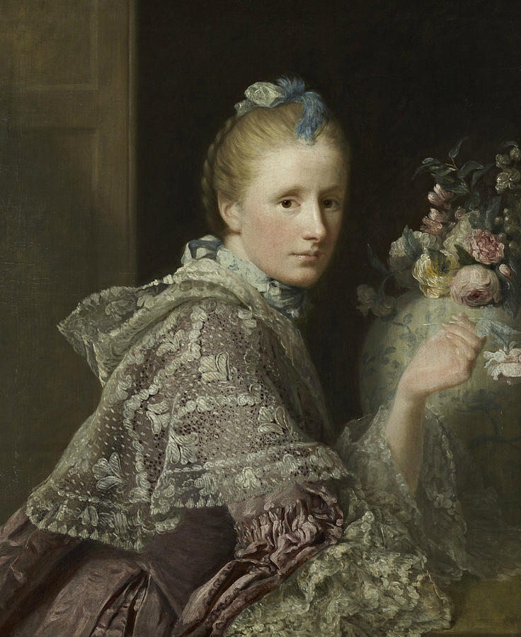 The Artists Wife- Margaret Lindsay of Evelick Painting by Allan Ramsay