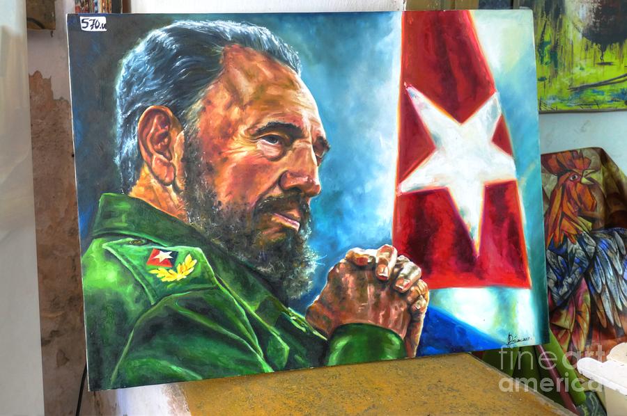 The Arts In Cuba Fidel Castro 2 Photograph by Wayne Moran