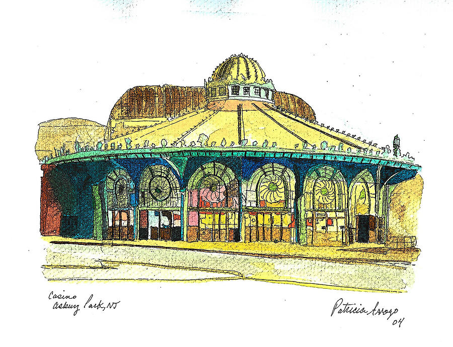 The Asbury Park Casino Painting by Patricia Arroyo