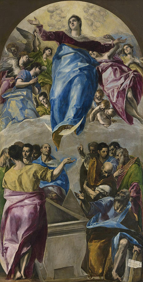 The Assumption of the Virgin Painting by El Greco