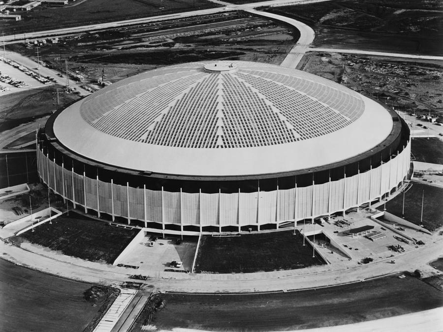 Architecture Photograph - The Astrodome Aka The Eighth Wonder by Everett