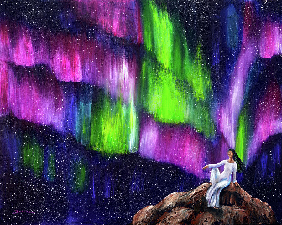 The Aurora of Compassion Painting by Laura Iverson
