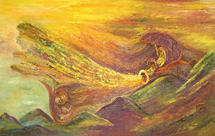 Autumn Painting - The Autumn Music Wind by Karina Ishkhanova Autumn Painting - The Autumn Music Wind by Karina Ishkhanova