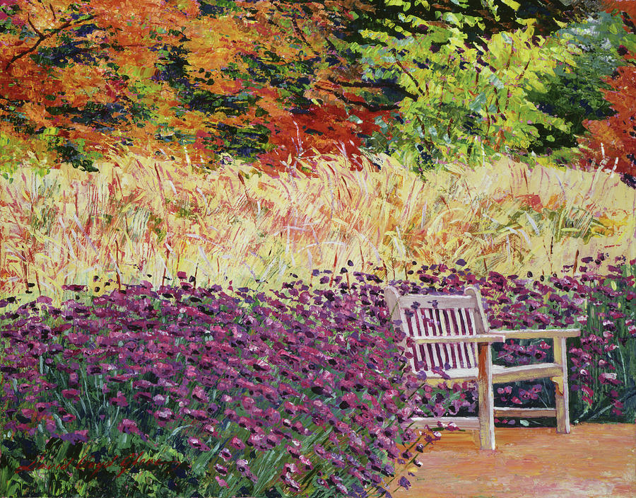 The Autumn Sunbench Painting