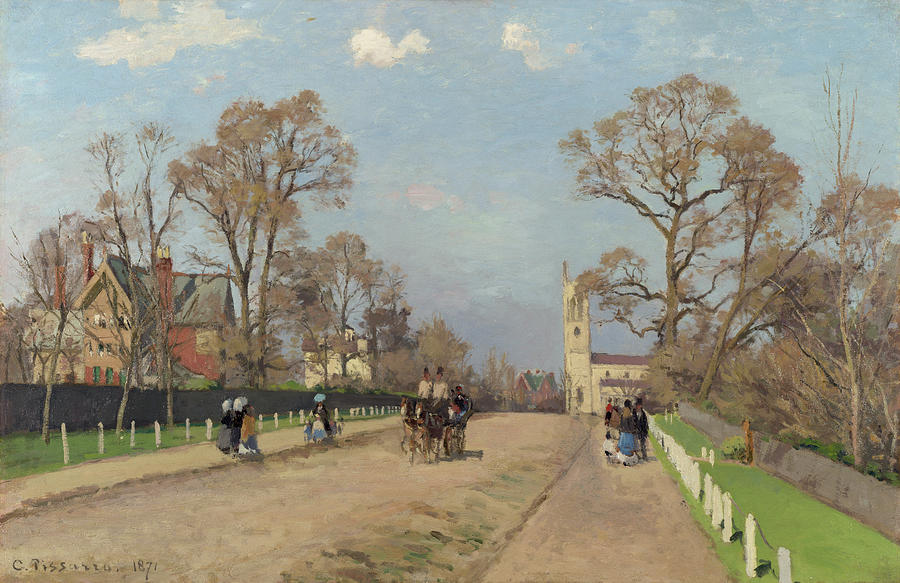 Camille Pissarro Painting - The Avenue, Sydenham by Camille Pissarro