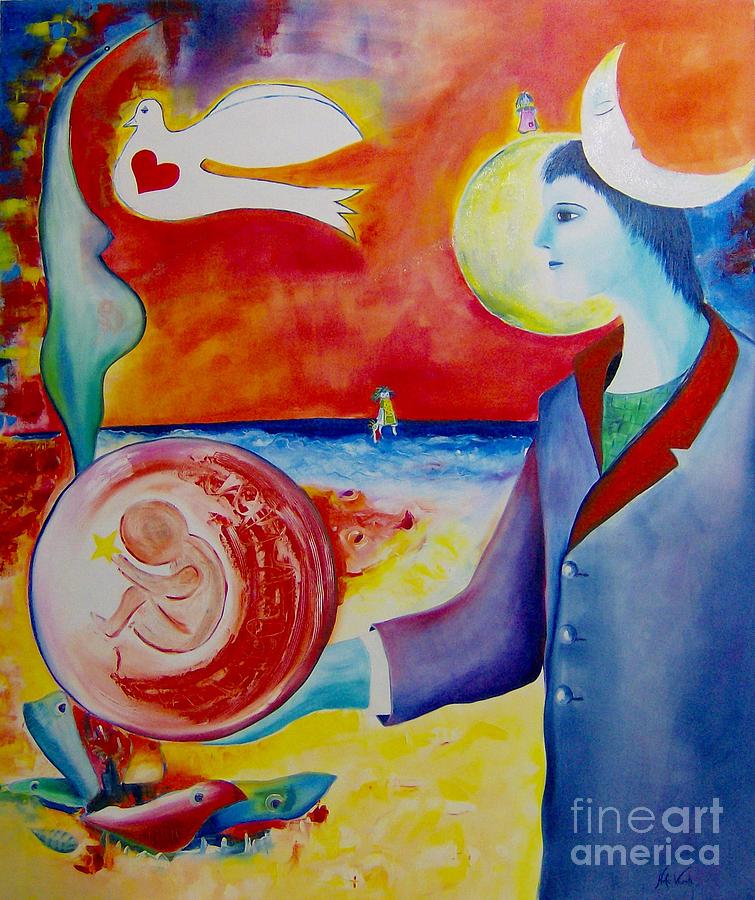 The awakening of humanity Painting by Nela Vicente Fine Art America