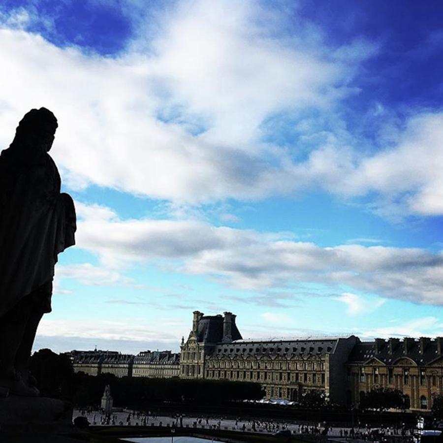 Paris Photograph - The Awe And Grandeur Of Rooftop Louvre by Danielle Gagner